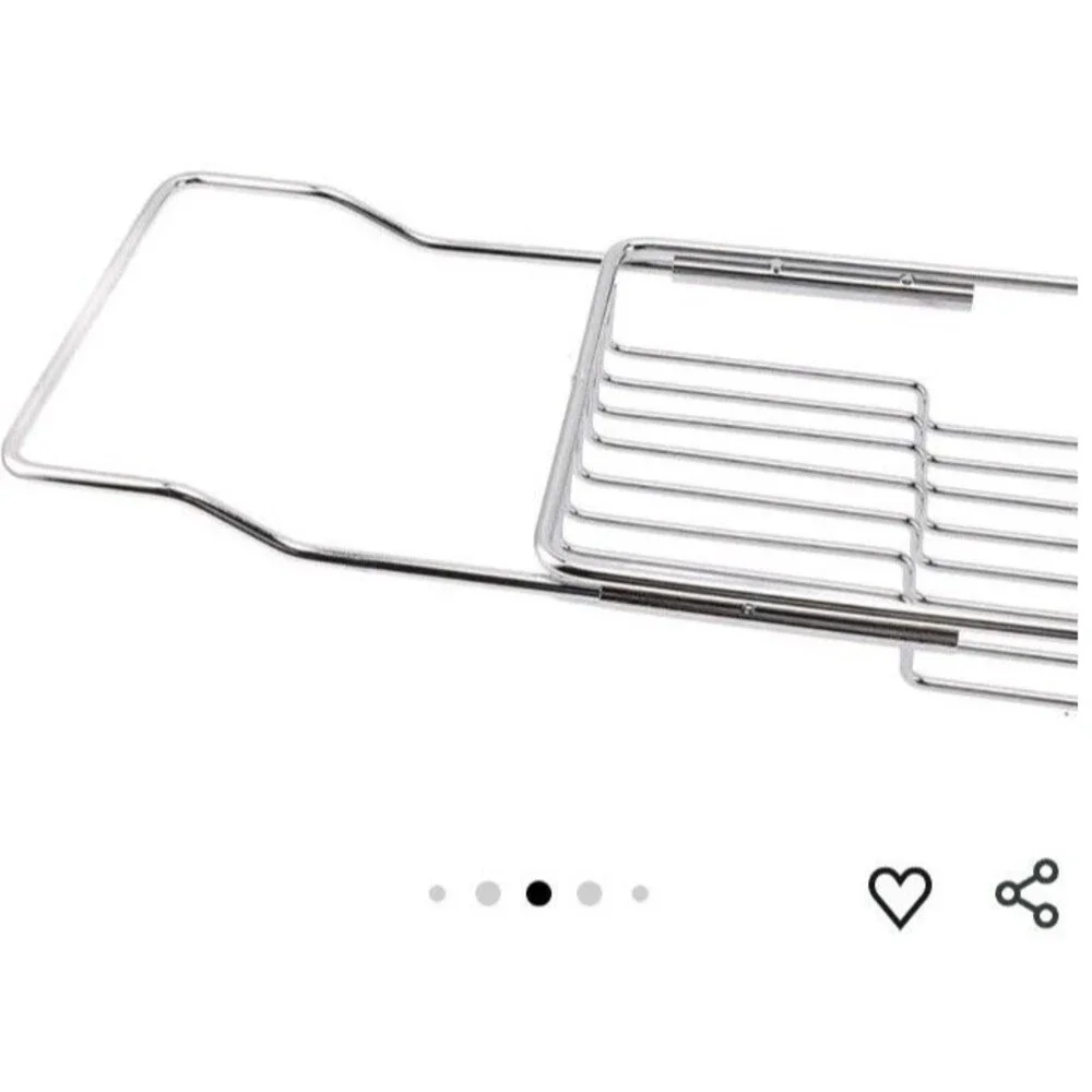 Expandable Stainless Steel/Marble Bathtub Caddy Tray, European Style,...